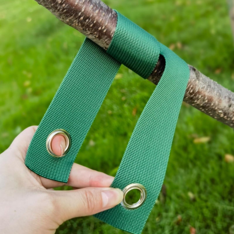DasTior 3 Pcs Heavy Duty Steel Tree Stake Kit, Tree Supports for Leaning Tree Protection with 3 PCS 11.8"" Steel Tree Stakes, 3 PCS 15.8"" Tree Straps,32.8 FT Rope - Image 5